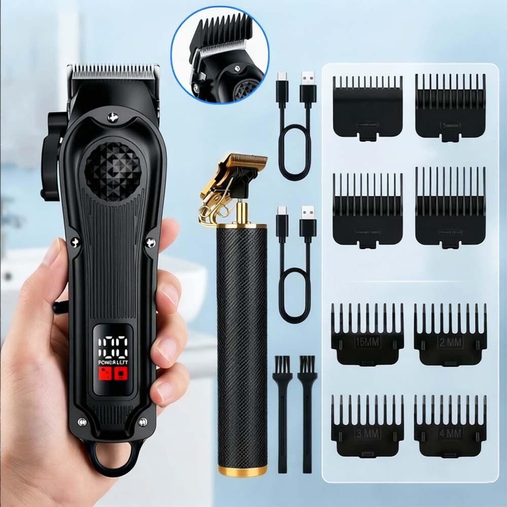 Men'S Grooming Essentials - Máquina de Cortar Cabelo Profissional com