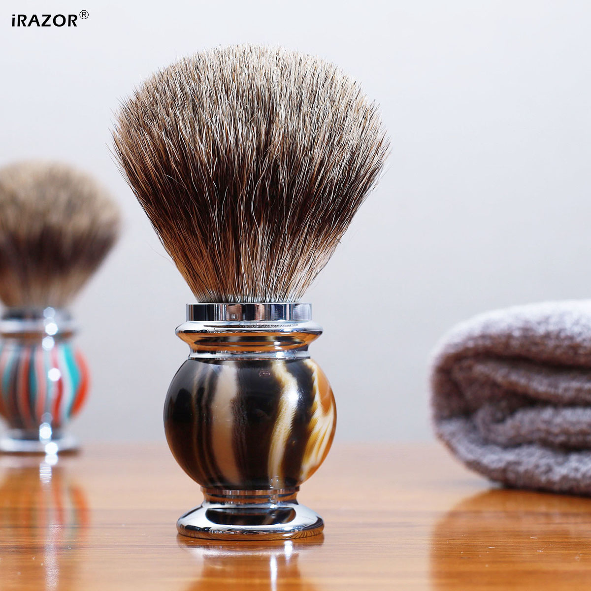 Men'S Grooming Essentials - Pincel de Barba iRAZOR Silvertip para